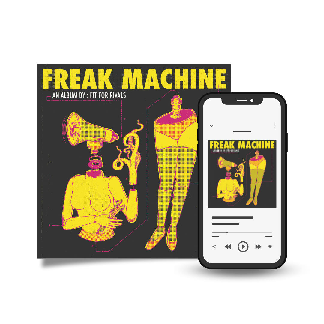 Fit For Rivals - Freak Machine digital download featuring the full album for fans to enjoy. Instant access to high-quality music from Fit For Rivals for streaming or offline listening.